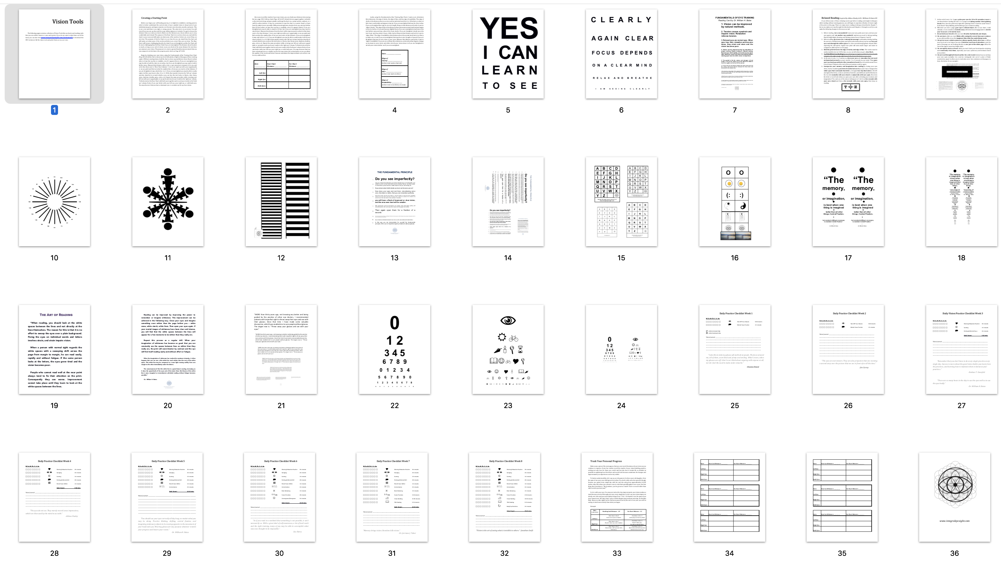 Vision Tools - Integral Eyesight Improvement